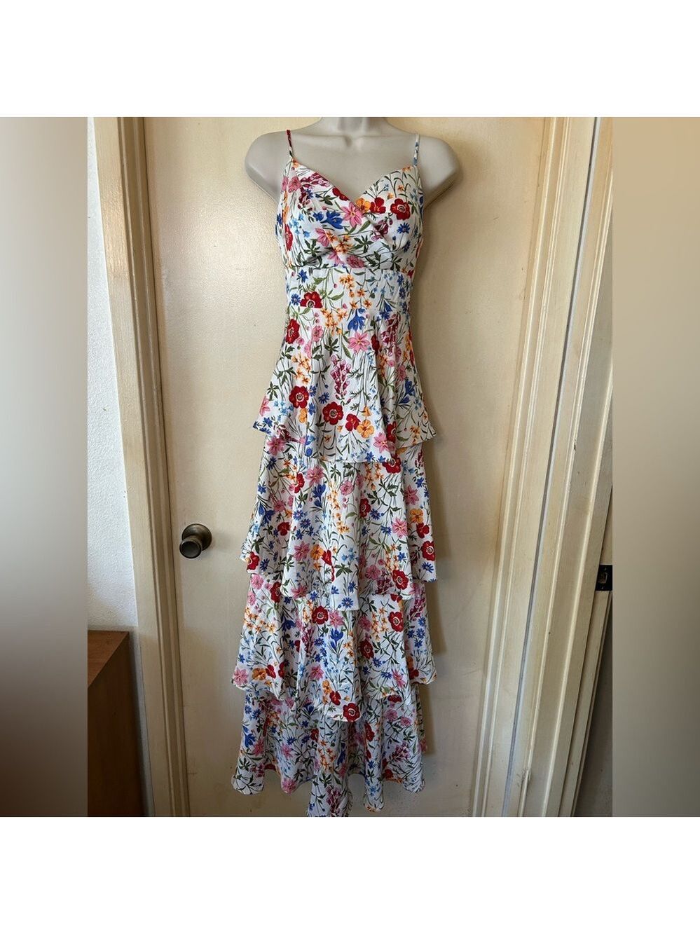 Skies Are Blue Floral Tiered Maxi Dress size XS - Picture 1 of 11